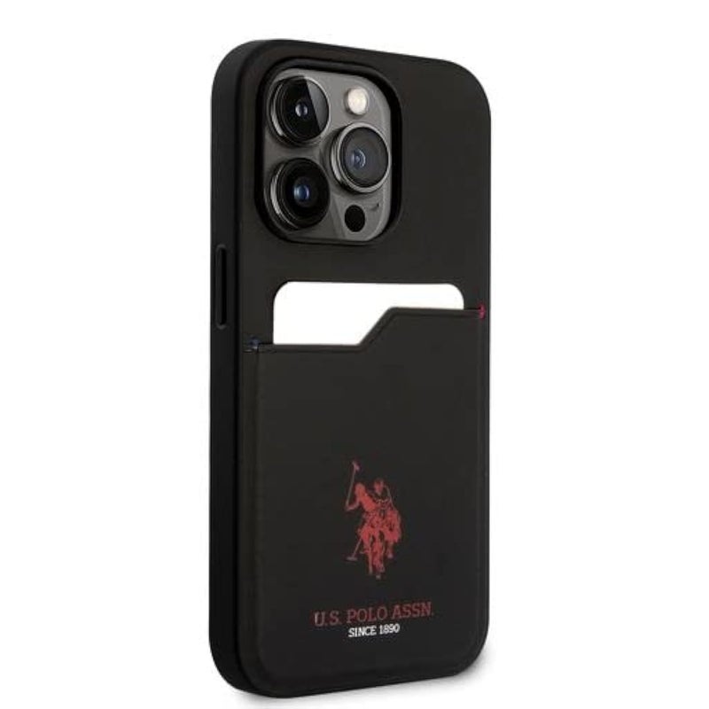 CG Mobile US Polo Card Slot Hard Case iPhone 14 Pro  Black