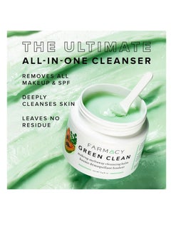 FARMACY Farmacy Natural Cleansing Balm - Green Clean Makeup Remover Balm - Effortlessly Removes Makeup & SPF - Travel Size 1.7oz Makeup Cleansing Balm  - Image 2