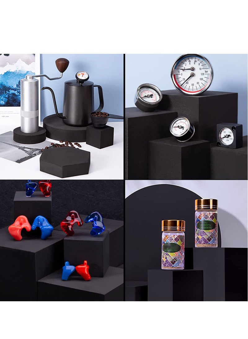 Generic - 8PCS Geometric Cube Photo Props Set Hard Foam Photography Background Props for Goods/ Crafts/ Lipstick/ Jewelry/ Cosmetics/ Makeup Tools/ Food - Image 1