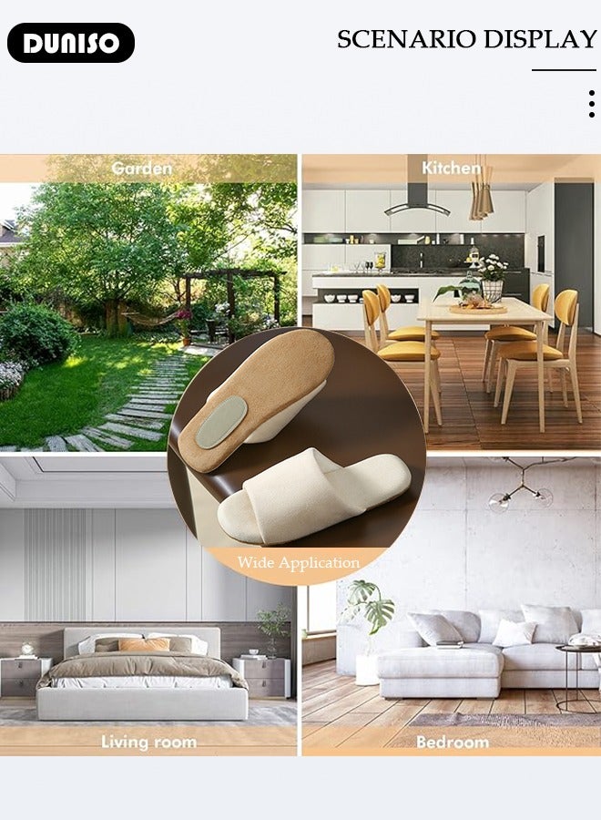 DUNISO House Slippers Men's and Women's Washable Cotton Slippers, Open Toe Non-Slip Soft Sole Shoes, Spring Summer Comfortable Slippers, House Shoes for Indoor and Outdoor - Image 5