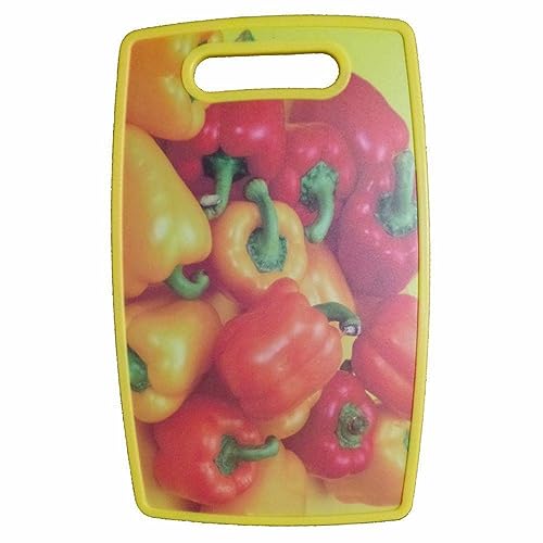 Vency Medium Natural Multicolored Chopping Bord for Kitchen 30CM x 20cm Cutting Board for Kitchen Vegetables, Fruits & Cheese, BPA Free, Eco-Friendly, Anti-Microbial (Vegetable Chopping Board (L), 1) - Image 3