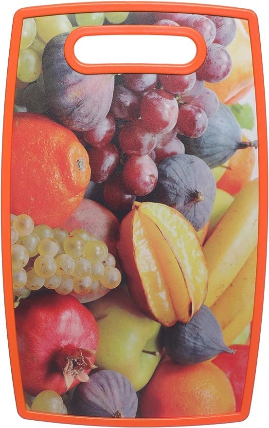 Vency Medium Natural Multicolored Chopping Bord for Kitchen 30CM x 20cm Cutting Board for Kitchen Vegetables, Fruits & Cheese, BPA Free, Eco-Friendly, Anti-Microbial (Vegetable Chopping Board (L), 1) - Image 2