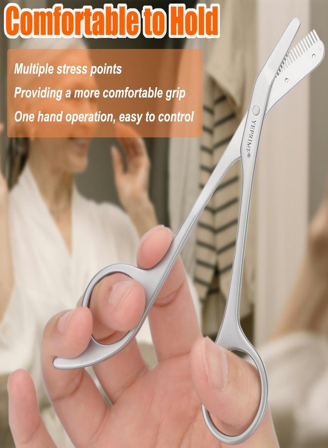 YEPRIME Eyebrow Trimming Scissors with Comb, Gifts For Men Women Stocking Stuffers, Stainless Steel - Image 5
