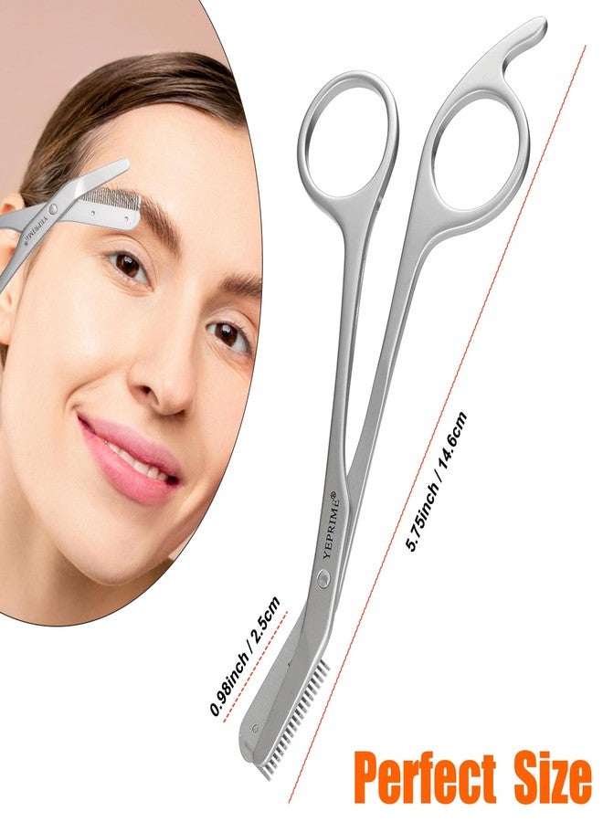 YEPRIME Eyebrow Trimming Scissors with Comb, Gifts For Men Women Stocking Stuffers, Stainless Steel - Image 4