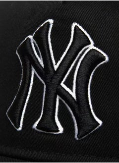 NEW ERA NEW ERA 9Fort NEW York Yankees Baseball Hat Duck billed Hat Sun Hat Pointed Hat Sun Hat Pure Cotton Men's and Women's Hat Baseball Outdoor Black  - Image 3