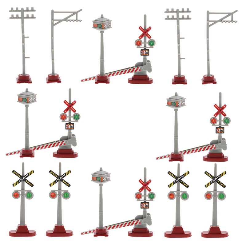 2 Sets Traffic Light Model: Precision Model Train Station Sand Table Accessories - Traffic Signals Signs And Lights Toy - Image 4