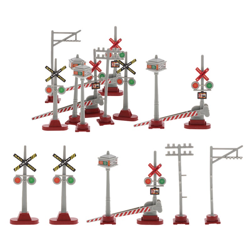 2 Sets Traffic Light Model: Precision Model Train Station Sand Table Accessories - Traffic Signals Signs And Lights Toy - Image 1