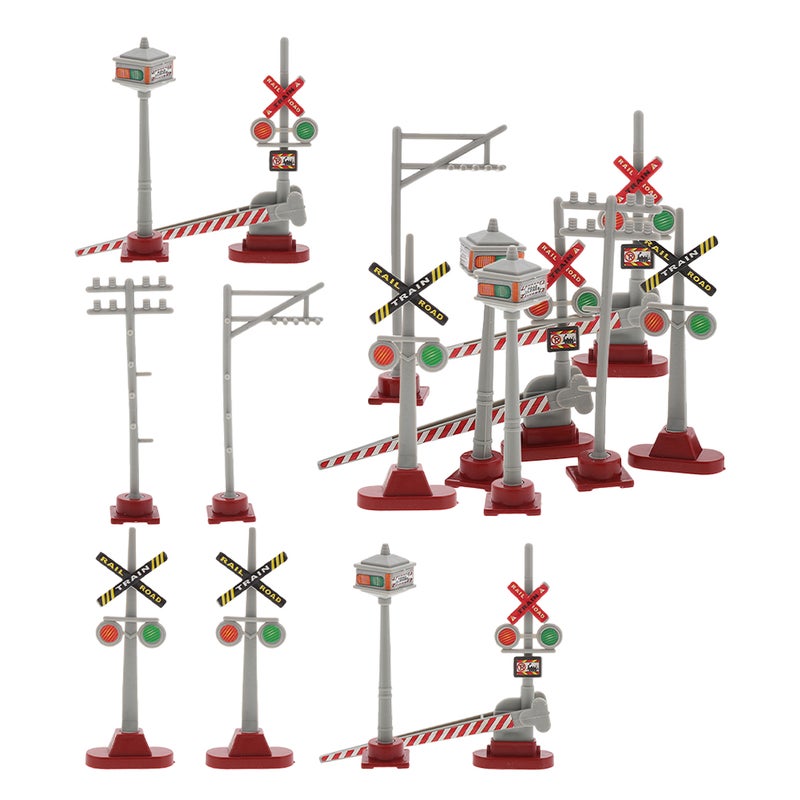 2 Sets Traffic Light Model: Precision Model Train Station Sand Table Accessories - Traffic Signals Signs And Lights Toy - Image 3