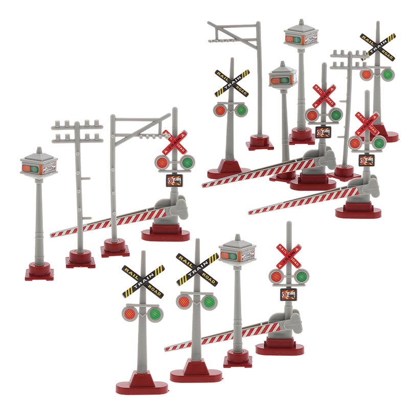 2 Sets Traffic Light Model: Precision Model Train Station Sand Table Accessories - Traffic Signals Signs And Lights Toy - Image 5