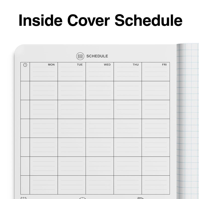 STAPLES Composition Notebook 75inch x 975inch Graph Ruled 80 Sheets RedWhite 3Pack ST55069CVS - Image 3