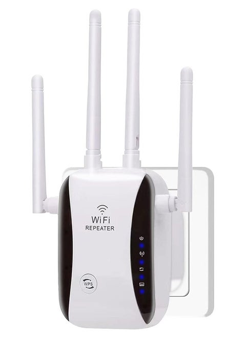 WiFi Range Extender, Home WiFi Signal Booster Up to 4000sq.ft and 32 Devices, Remote Amplifier with Ethernet Port and Access Point