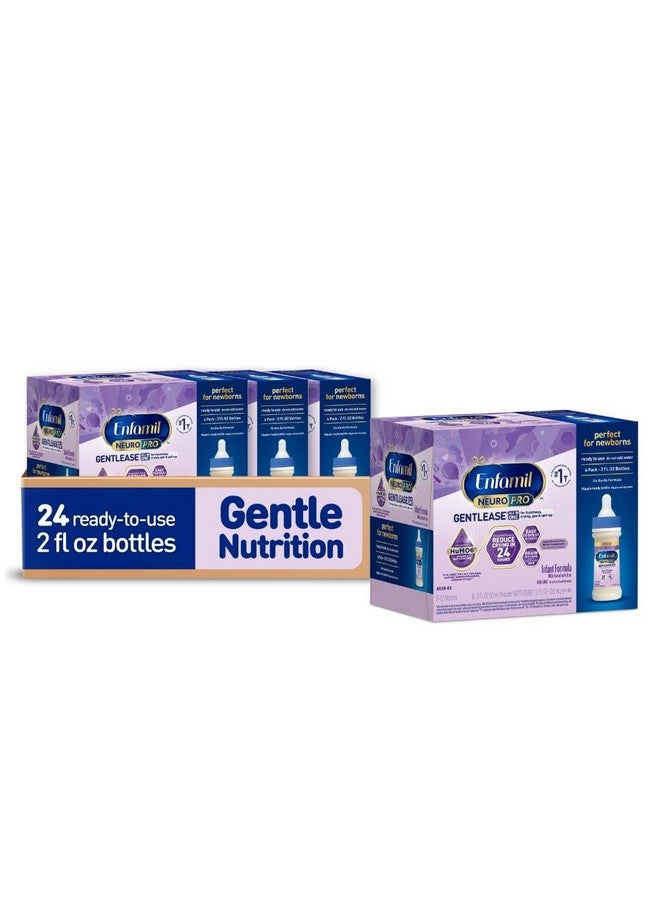 Enfamil NeuroPro Gentlease Baby Formula, Brain Building DHA, HuMO6 Immune Blend, Designed to Reduce Fussiness, Crying, Gas & Spit-up in 24 Hrs, Ready-to-Feed Infant Formula, Liquid, 2 Fl Oz (24 Count) - Image 1