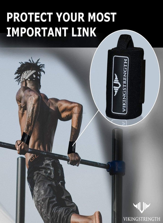 VIKINGSTRENGTH Wrist Brace Support (18" Premium Quality) for Weight lifting, Crossfit, Bodybuilding and Fitness. Wrist Wraps for Pain Relief and Recovery. Strap for Men and Women + V-Strength App - Image 5