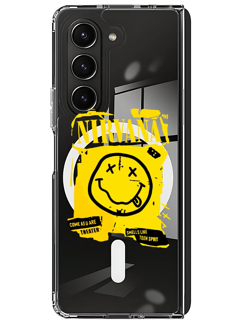 Theodor Magnetic Case for Samsung Galaxy Z Fold 5 Compatible with MagSafe Wireless Charging, Shockproof Phone Bumper Cover Nirvana - Image 1