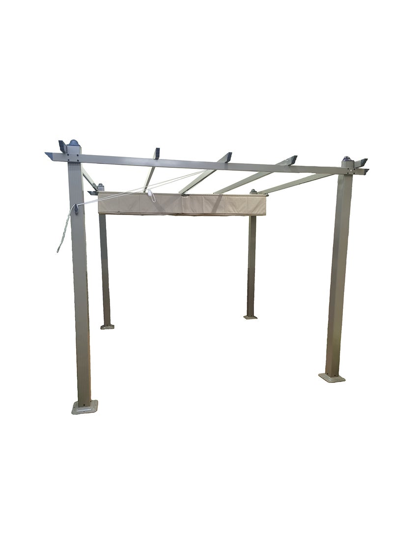 Oasis Casual 3*3m Aluminium Gazebo With Manual Control Top Fabric  - Image 2
