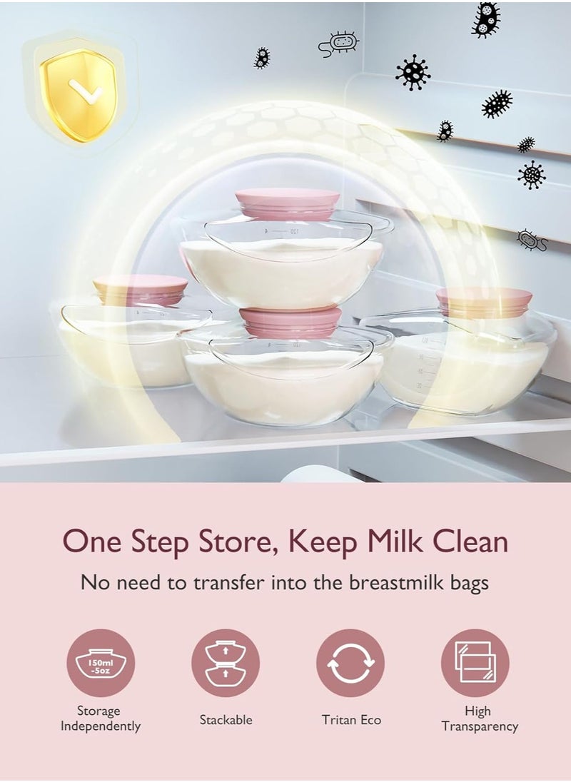 Momcozy - Momcozy Breast Pump Hands Free Mobile Flow | M9, App Discreet Control with Personalized Multi-Modes & 15 Levels, Independent Breastmilk Storage, Wearable Breast Pump M9 24mm, 2 Pack Cozy Red - Image 1