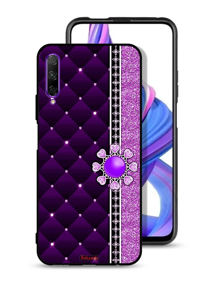 Tolwak Honor 9X Pro Protective Case Cover Glitter Hearts - Image 1