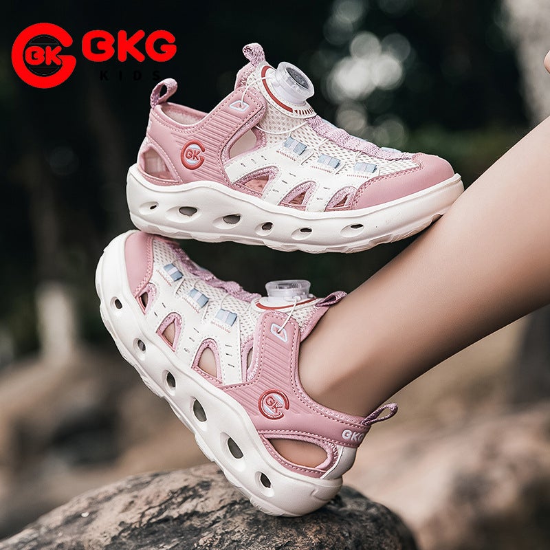 Brand Kidsren'S Outdoor River Tracing Shoes 2025 Soft-Soled Non-Slip Girls' Drainage Hole Shoes Boys' Sandals - Image 1