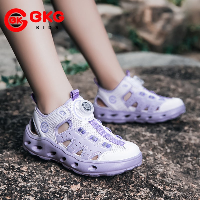 Brand Kidsren'S Outdoor River Tracing Shoes 2025 Soft-Soled Non-Slip Girls' Drainage Hole Shoes Boys' Sandals - Image 2