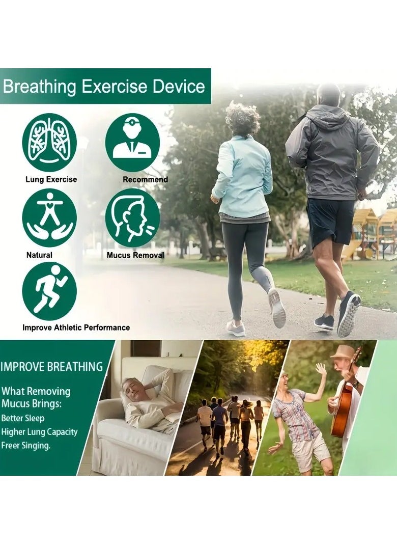 Ru syanl Lung Exercise Breathing Trainer for COPD Patients - Vibration PEP Therapy and Mucus Clearance Device for Pulmonary Rehabilitation  - Image 2