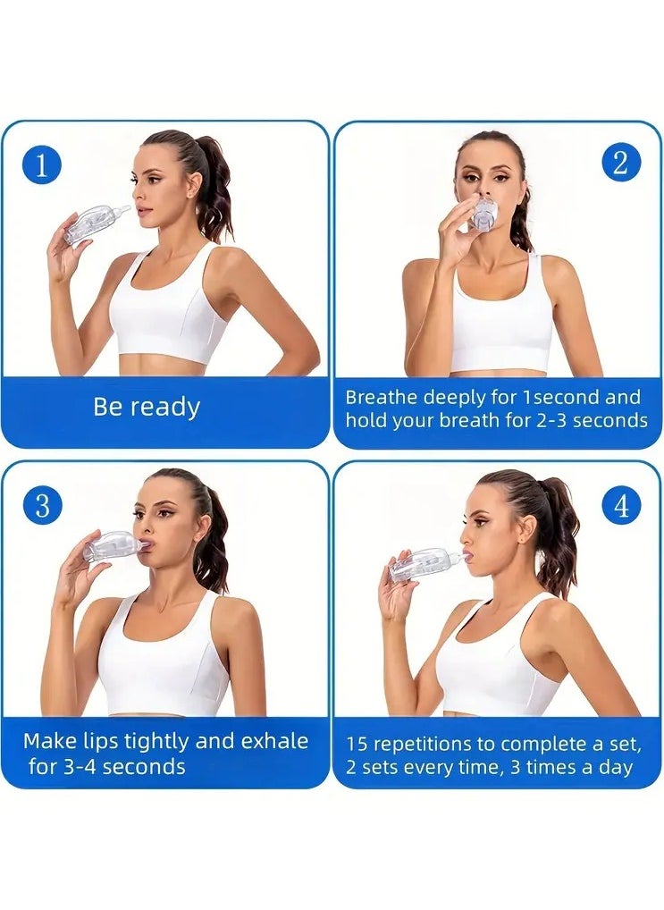 Ru syanl Lung Exercise Breathing Trainer for COPD Patients - Vibration PEP Therapy and Mucus Clearance Device for Pulmonary Rehabilitation  - Image 3
