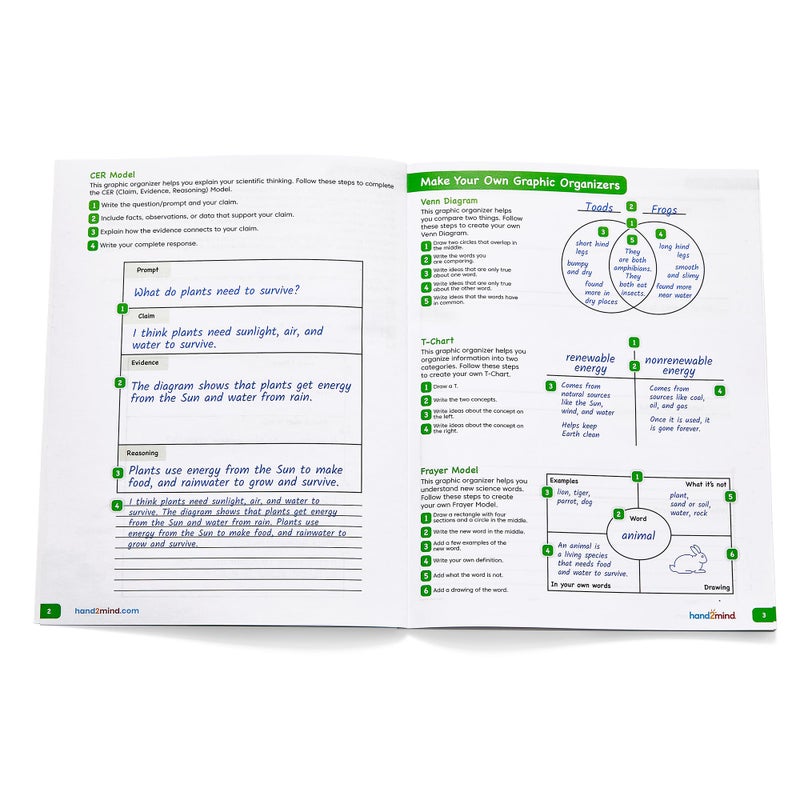 hand2mind Scientific Reasoning Notebook, Grades 3-5, Elementary Classroom Must Haves, Science Teacher Supplies, STEM Lab Notebooks for Kids (Set of 10) - Image 5