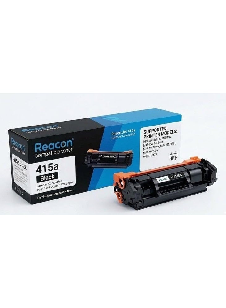 Reacon 2 pcs of Compatible Toner Cartridge for HP 415A W2030A, Black, (Pack of 2) - Image 2