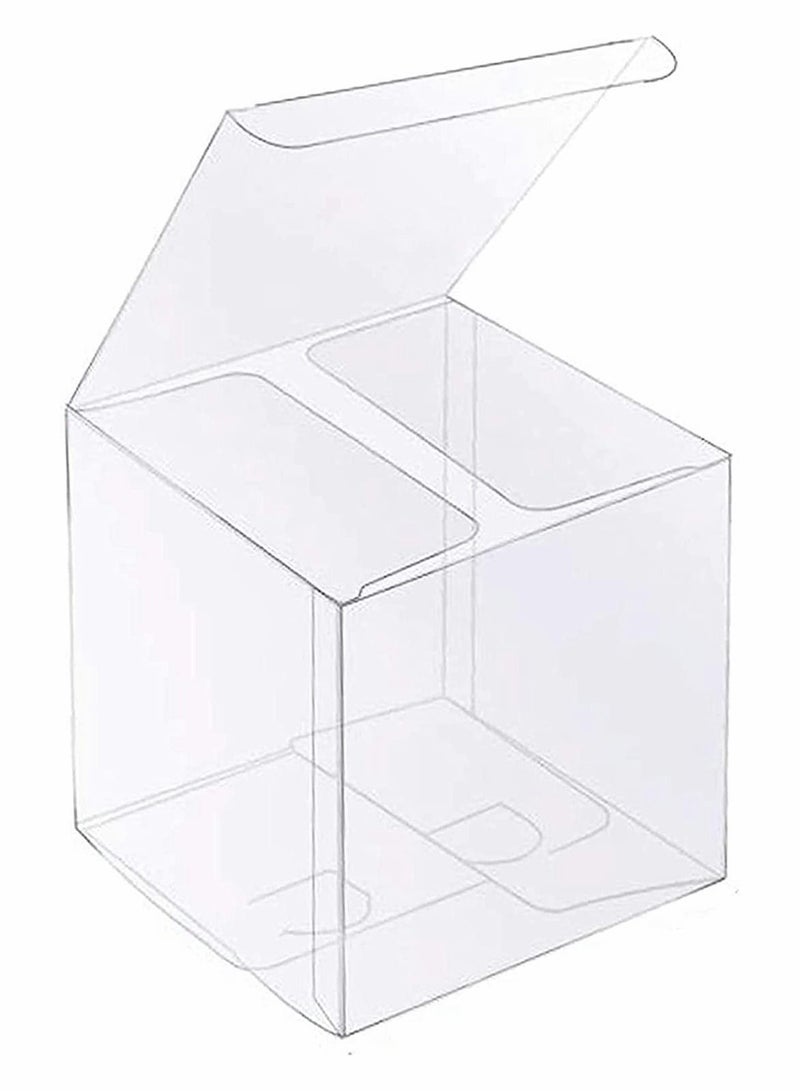 30 Pcs Clear Favor Boxes Transparent Baking Box Cake Packaging West Point Plastic Gift Box 4 Inch For Wedding Party - Image 1