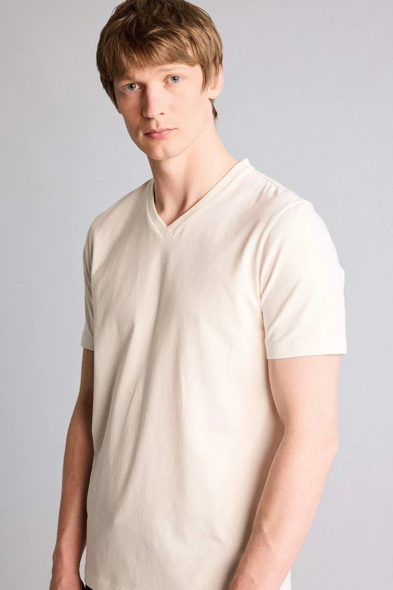 ديفاكتو Stretch Fabric Basic T-Shirt