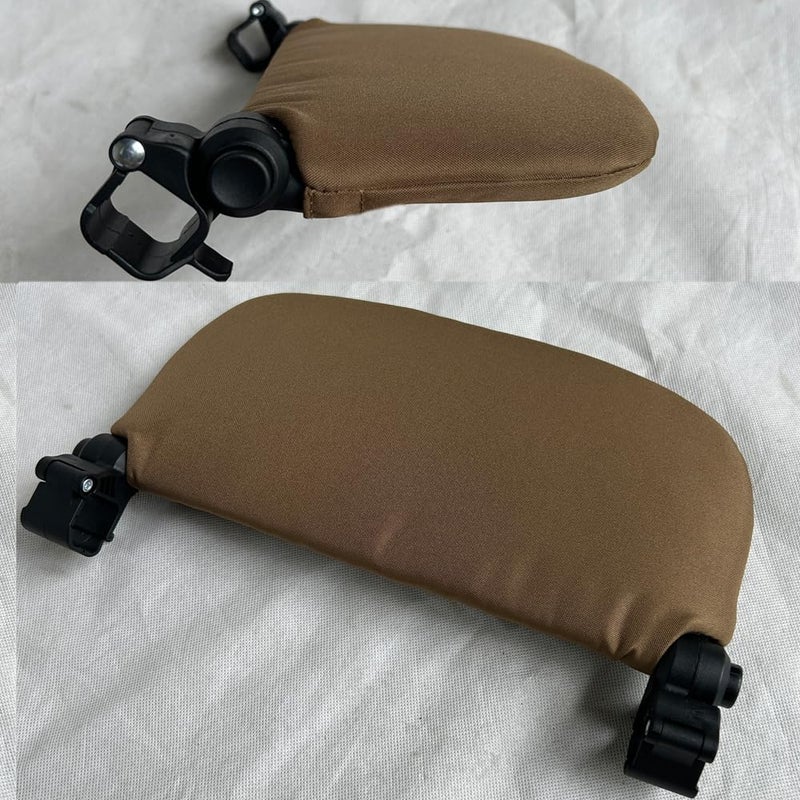 Feliliber Stroller Leg Rest Compatible with Babyzen YOYO - Foldable Stroller Without Disassembly - Extend 6.2 inch Easy to Attach & Clean, Soft Fabric (Toffee) - Image 2
