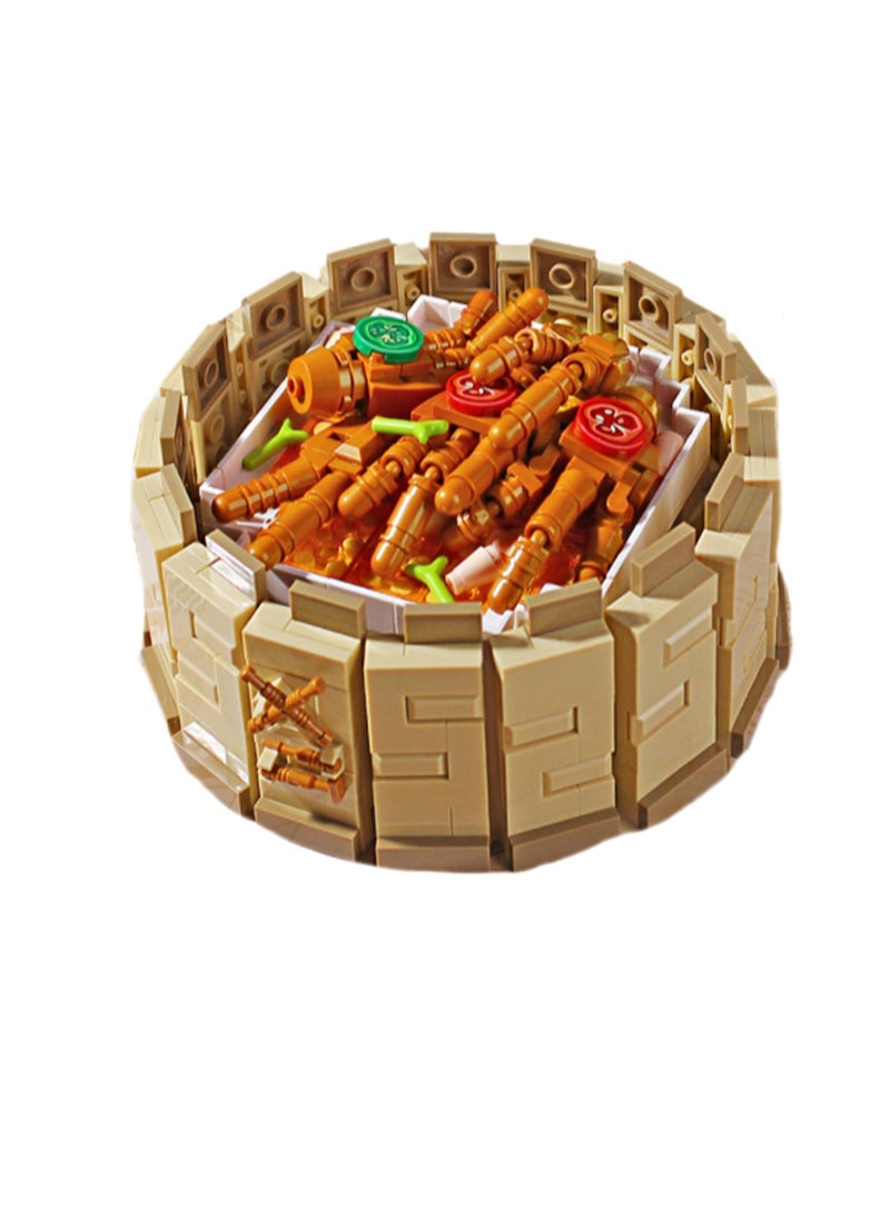 647pcs Chicken Claw Model Set Building Blocks Creative Diy Assembly Simulation Building Assembly Toys Children Adult Home Furnishings  - Image 1