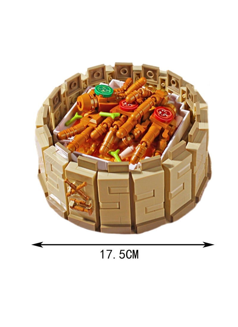 647pcs Chicken Claw Model Set Building Blocks Creative Diy Assembly Simulation Building Assembly Toys Children Adult Home Furnishings  - Image 2