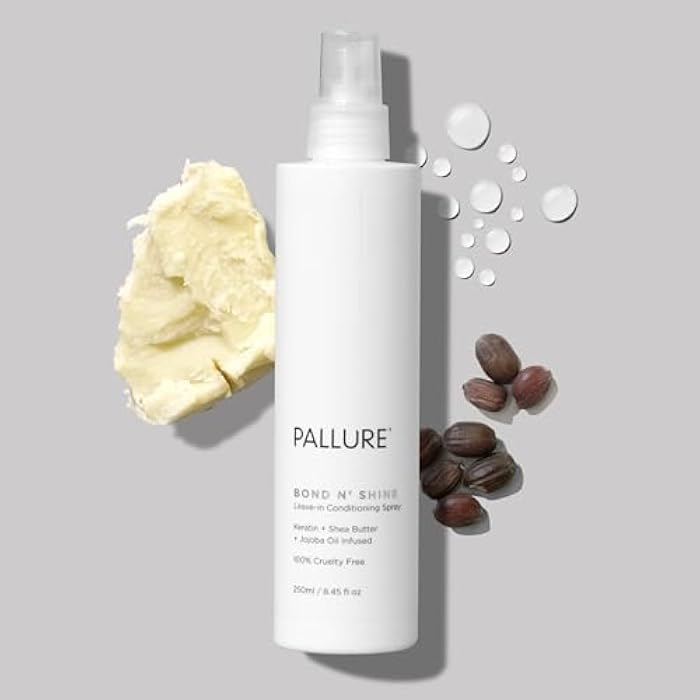 Pallure Bond N' Shine Leave-In Conditioning Heat Protecting Spray To Detangle, Strengthens, Repair Dry, Damaged Frizzy Hair, 250 ml - Image 2