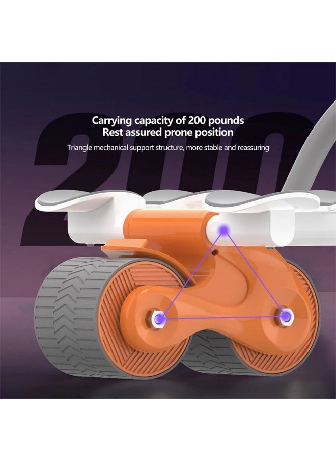 A rotating abdominal exercise bike with an elbow support, equipped with a timing screen and a mobile holder, with a gift package