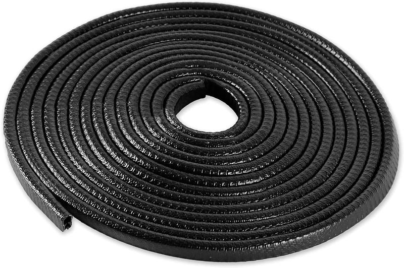 Firlar Car Door Edge Guards 16.4ft(5M) Rubber U Shape Edge Trim Seal Protector Car Protection Door Edge Fit for Universal Car 16.4ft(5M) Black FZT02 Season change compatible build - Image 1