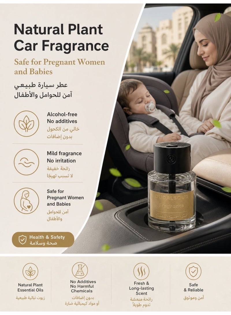 OUDALSOUD USB Mini Aroma Diffuser And150ml Sandalwood Scented Large-capacity Car Air Freshener Set，with Star Projector，with Adjustable Fragrance Modes，Zero Alcohol And No Additives in Freshener, For Children and Pregnant Women，Use in Cars, Rooms, Home Offices, and Bedrooms. - Image 5