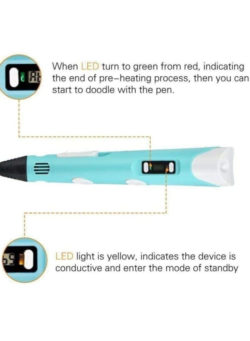 قلم طباعة ثلاثي الأبعاد (3D Pen) - Image 2