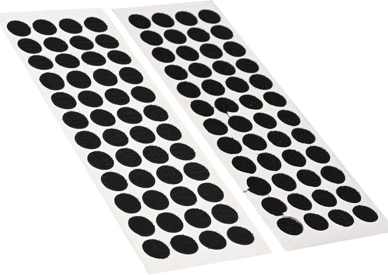 FIS Hook & Loop Tape Dots 20mm Round, Black, Pack of 50 – Self Adhesive Fastener Coins for Crafts, Home, School & Office - Image 2
