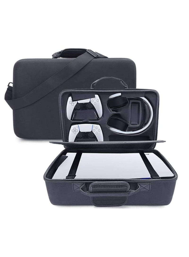 Storage Bag for PS5, Game Bonsole Box, Portable Handbag, Double Layer, Large capacity (black) - Image 2