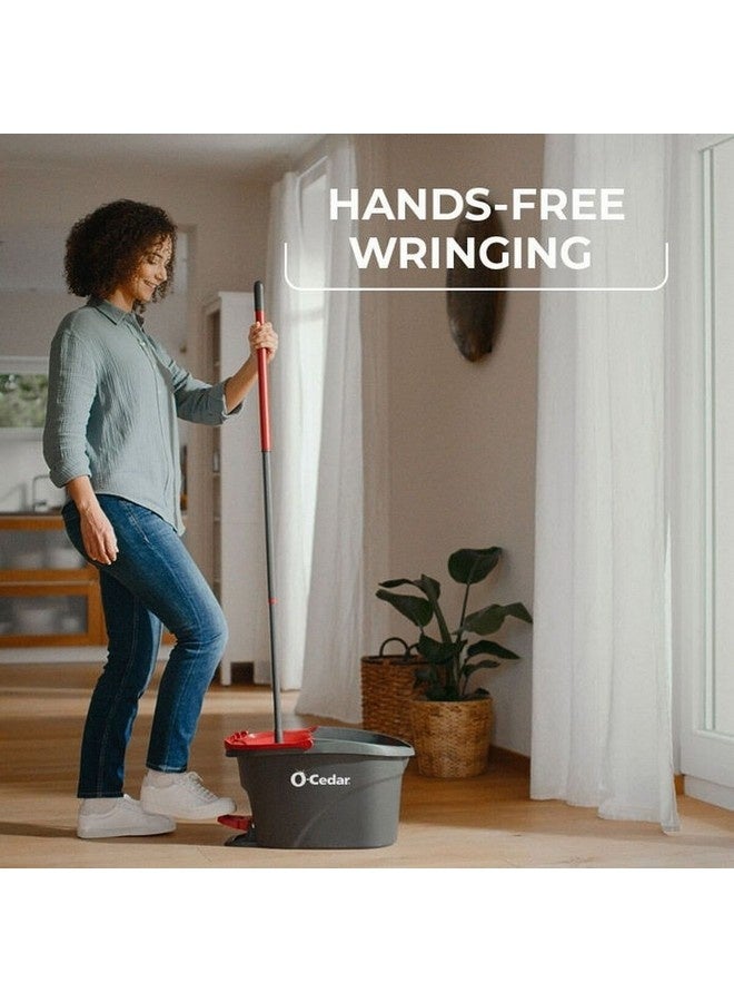 أو سيدر نظام ممسحة دائرية سهلة الاستخدام مع دلو رمادي وأحمر 30.35 × 49.9 × 30.7 سم 148473 - Image 3