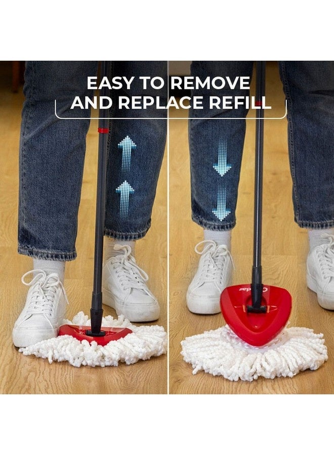 أو سيدر نظام ممسحة دائرية سهلة الاستخدام مع دلو رمادي وأحمر 30.35 × 49.9 × 30.7 سم 148473 - Image 5