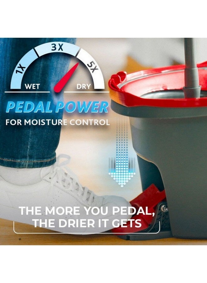 أو سيدر نظام ممسحة دائرية سهلة الاستخدام مع دلو رمادي وأحمر 30.35 × 49.9 × 30.7 سم 148473 - Image 4