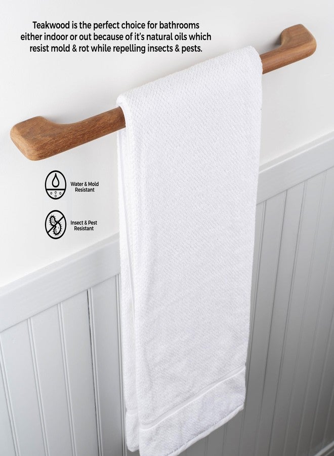 Whitecap 62332 Teak Long Towel-Bar, Beige - Image 2