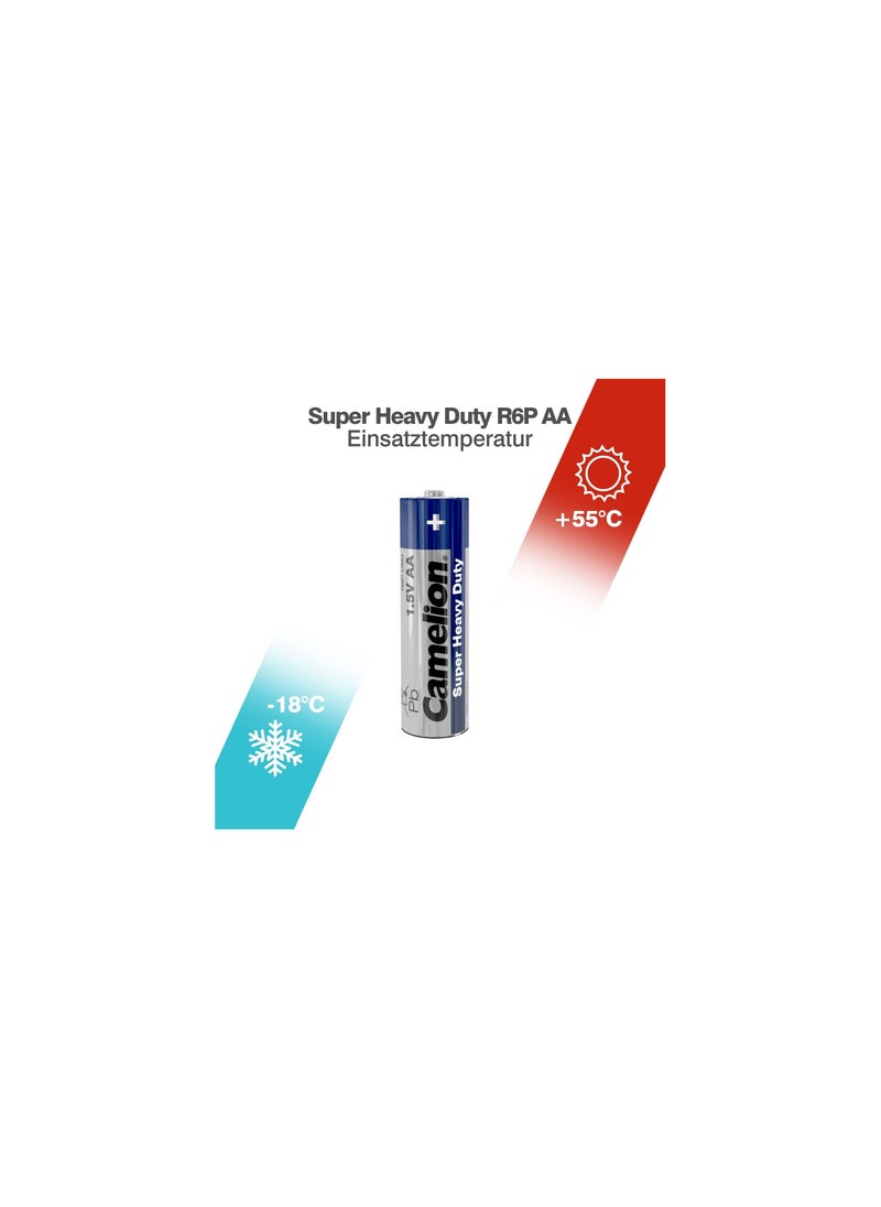 Camelion Camelion 10200406 R6 AA Mignon Super Heavy Duty Battery (Pack of 4)  - Image 1