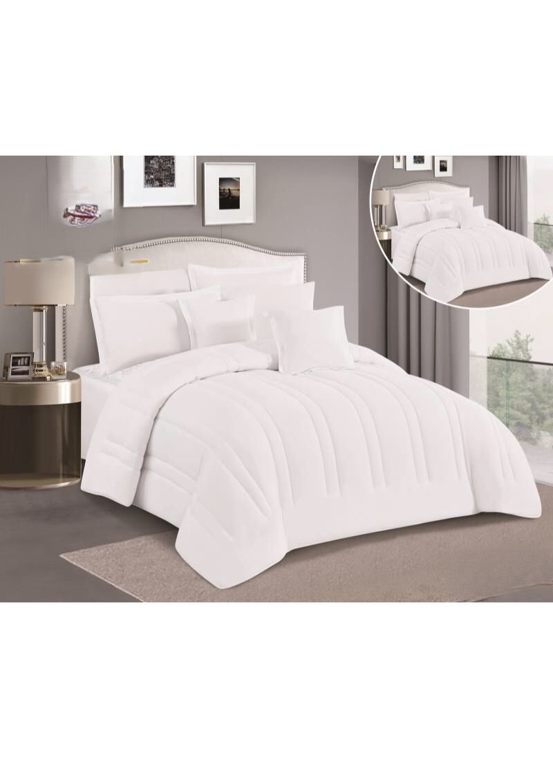 MARK Double summer hotel bedspread with double sides, made of microfiber, size 240*260 cm  - Image 1