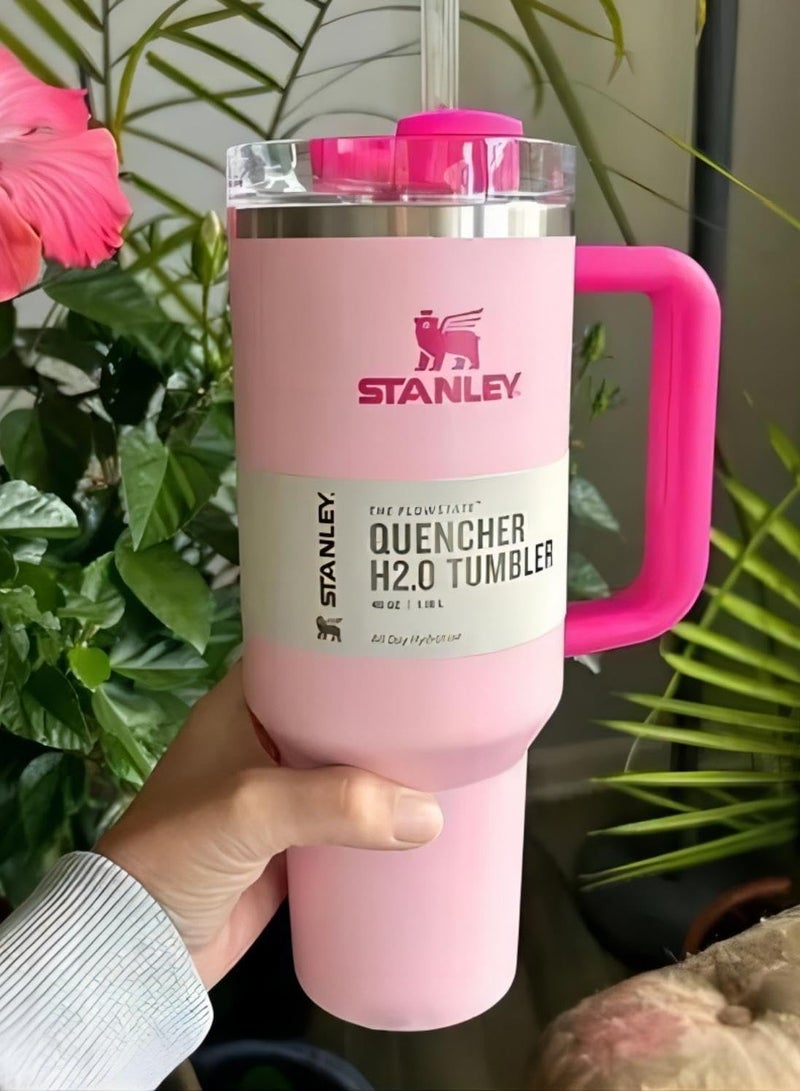 Stanly Stanley Quencher H2.0 FlowState Stainless Steel Vacuum Insulated Tumbler with Lid and Straw for Water, Iced Tea or Coffee, Smoothie and More, 40 oz - Image 1
