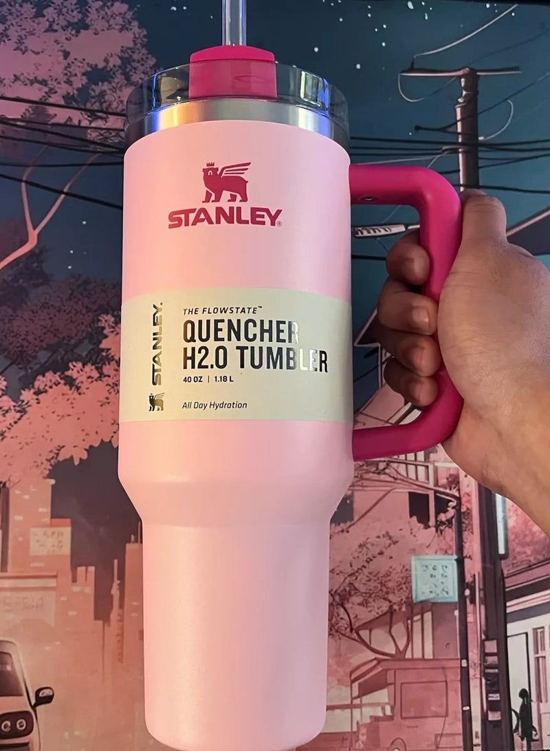Stanly Stanley Quencher H2.0 FlowState Stainless Steel Vacuum Insulated Tumbler with Lid and Straw for Water, Iced Tea or Coffee, Smoothie and More, 40 oz - Image 2