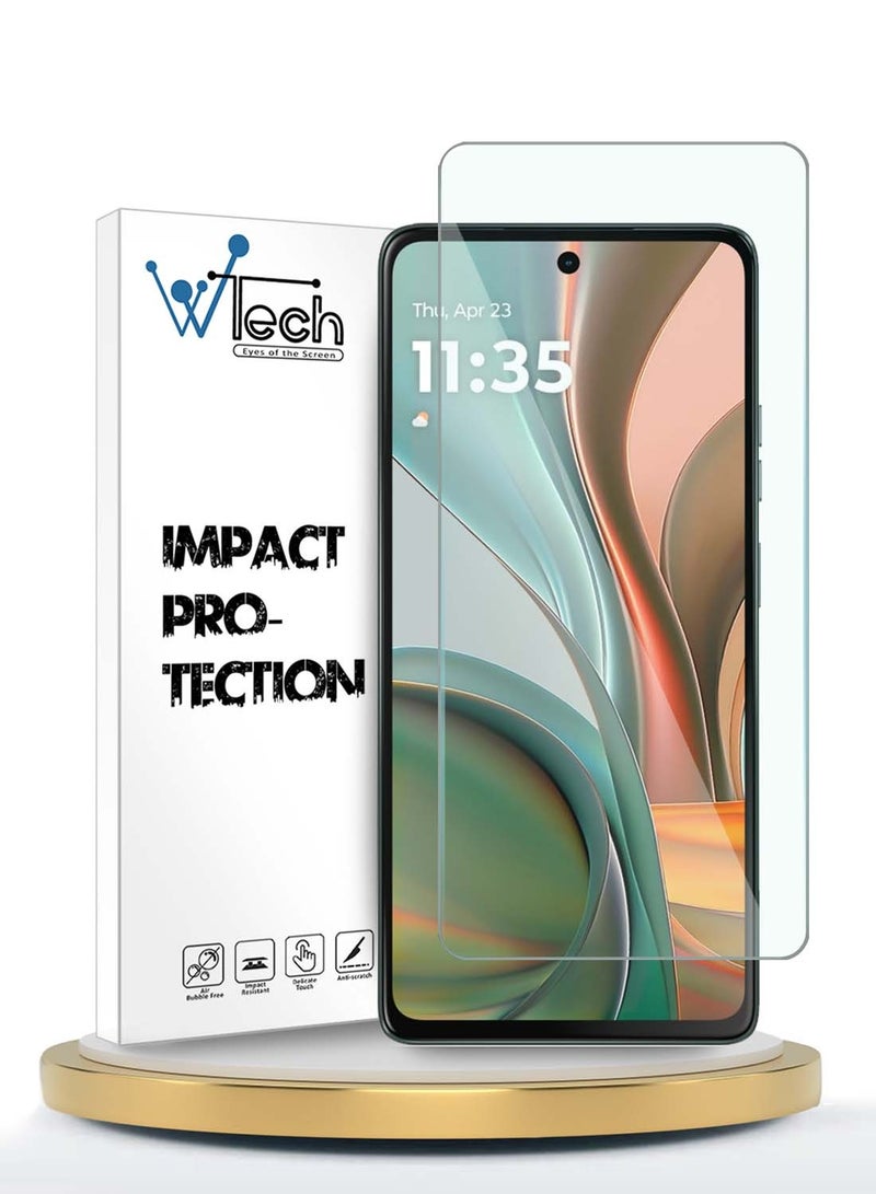 Wtech Motorola Moto G75 5G 2024 WTech Premium Series Curved Edges 9H 2.5D Tempered Glass Screen Protector - Clear - Image 1