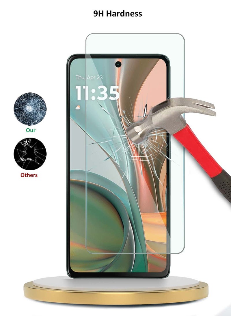 Wtech Motorola Moto G75 5G 2024 WTech Premium Series Curved Edges 9H 2.5D Tempered Glass Screen Protector - Clear - Image 3