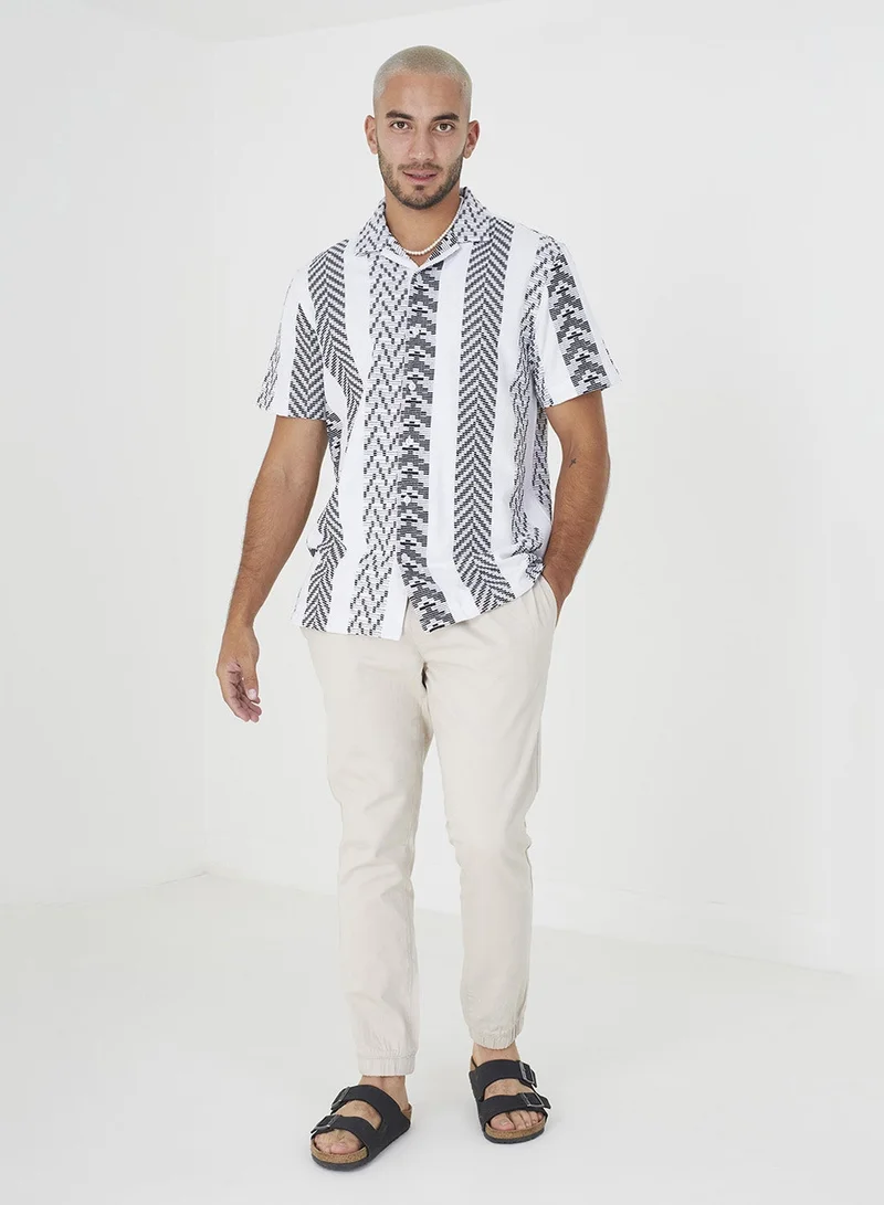 BRAVE SOUL Reverse Collar Casual Shirt